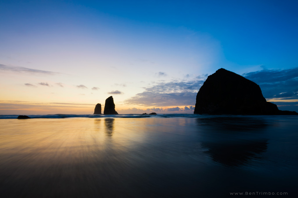 Haystack Rock, Canon Beach, OR at Sunset